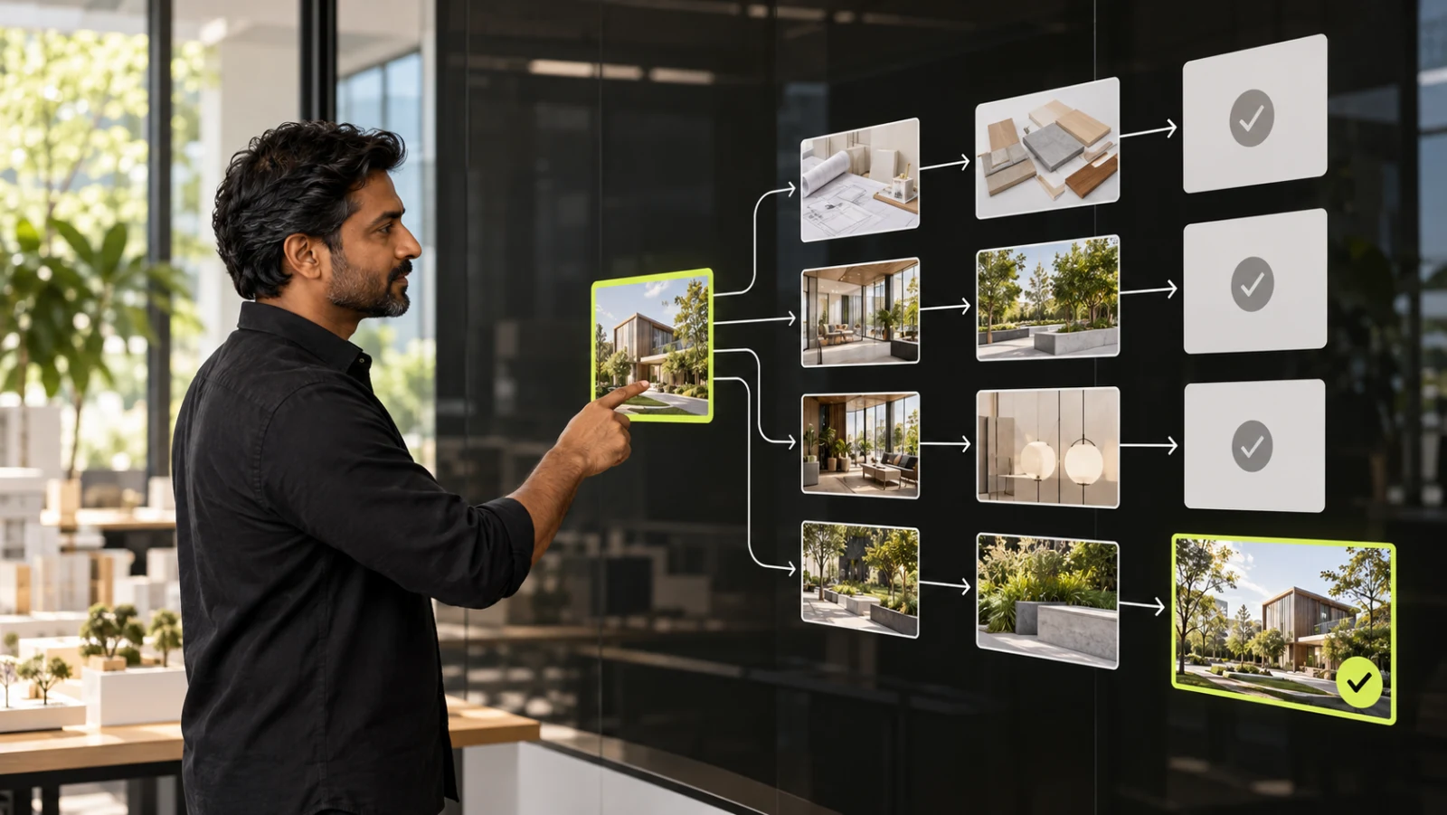Delegating goals to an AI agent through a controlled workflow