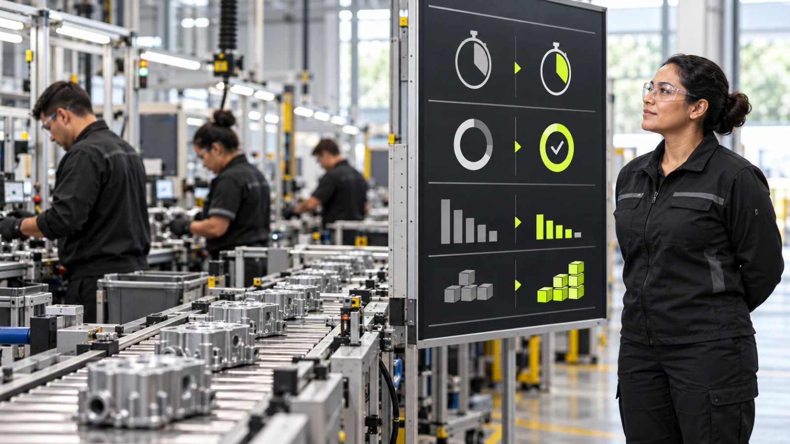 Measuring artificial intelligence results in an industrial operation